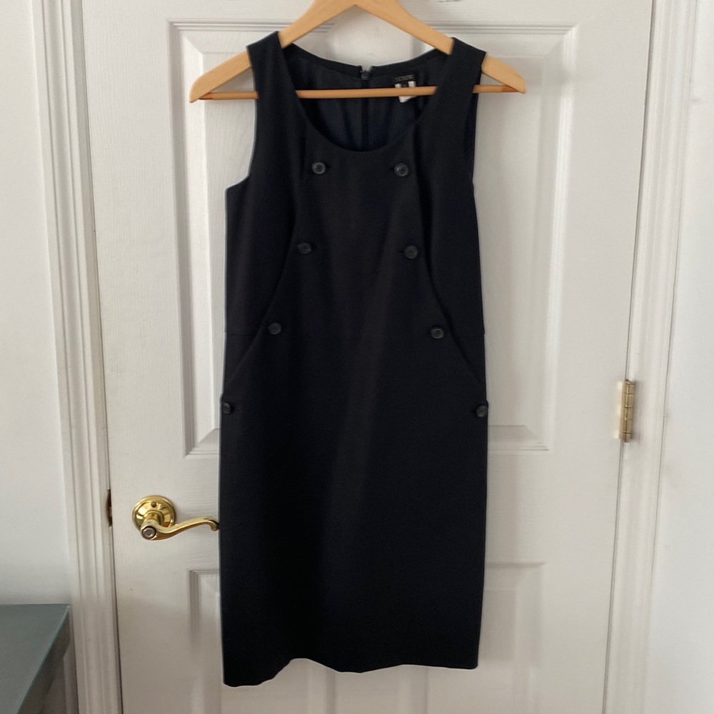 J. Crew Sleeveless Black Work Dress Size 0